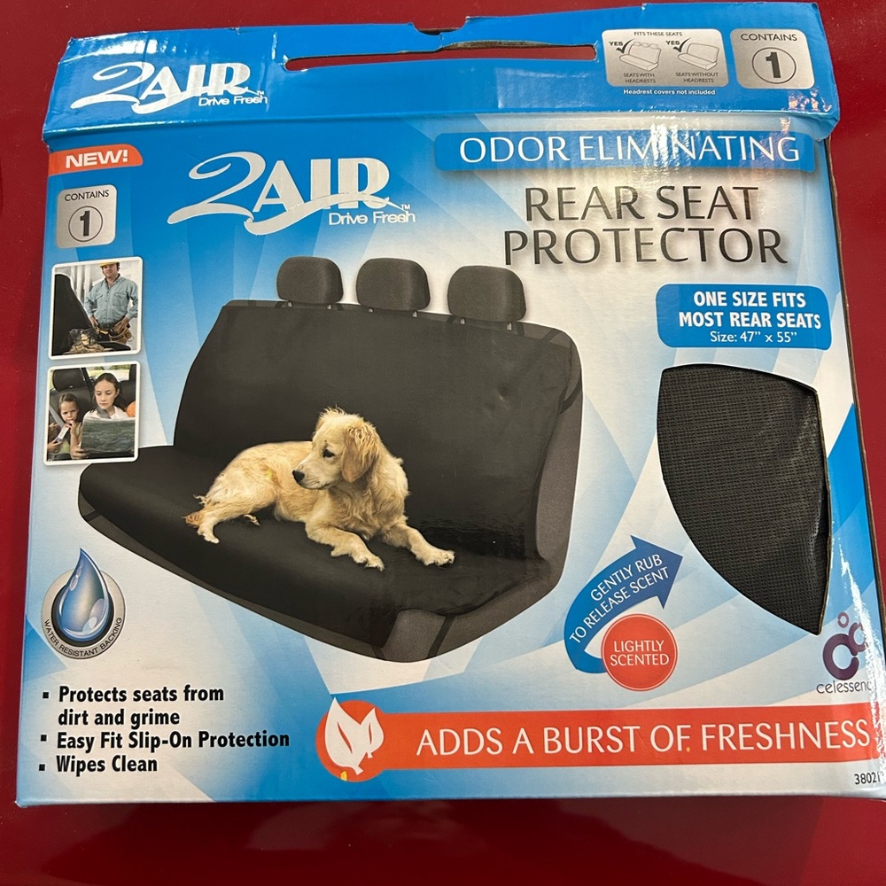 2Air Rear Seat Protector - Black